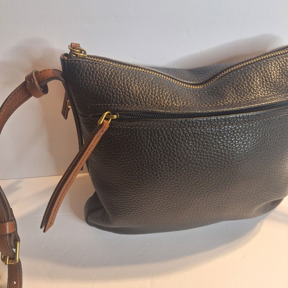 Fossil Two Tone Women's Pebble Leather Crossbody Handbag - Picture 4 of 14